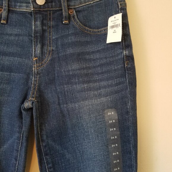 Gap Real straight denim skinny jeans sz 24R NWT - Picture 4 of 5